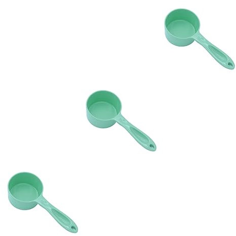 Mipcase 3 Pièces Verre Doseur Cuillère à Nourriture Pour Animaux De Compagnie Cuillère à Eau Tasses à Mesurer Pour La Nourriture Cuillère à Pelle Nourriture Pour Chien