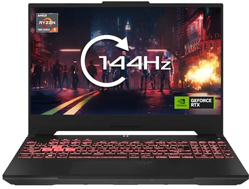 MESH Computers ASUS TUF Gaming A15 FA507NU 15.6-inch FHD 144Hz Gaming Laptop (AMD Ryzen 5 7535HS, 32 GB DDR5 RAM 4800 MHz, 1000 GB SSD, NVIDIA GeForce RTX 4050 6GB GDDR6, Wi-Fi 6, Windows 11 Pro)