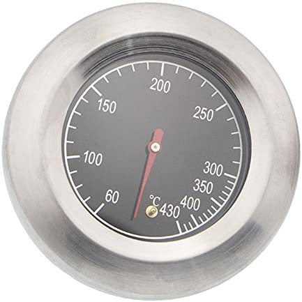 QRONCES BBQ Thermometer Messgerät Edelstahl Für Holzkohlegrill Smoker Temperaturanzeige Pit BBQ Grill Thermometer Temperaturanzeige Mit Analogem Zifferblatt