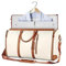 Asiasioc Damen Multifunktionale Reisetasche Große Kapazität Handgepäck Tasche PU Faltbare Anzug Aufbewahrungstasche (Beige)