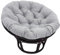 LYXLBX Stuhlkissen Outdoor Stoffschaukel Rattan Stuhlkissen, Rund Gepolstert, HäNgeschaukel Sitzkissen,für Gartensessel, HäNgeschaukel Drehsessel, Korbsessel, Balkonstuhl,Grau-40 * 40cm