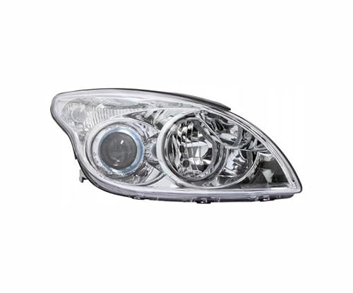 EDA PREMIUM auto Scheinwerfer Rechts 921042L120 passend für HYUNDAI I-30 2008-2012, ohne Stellmotor für LWR, silber, H1/H7, ECE