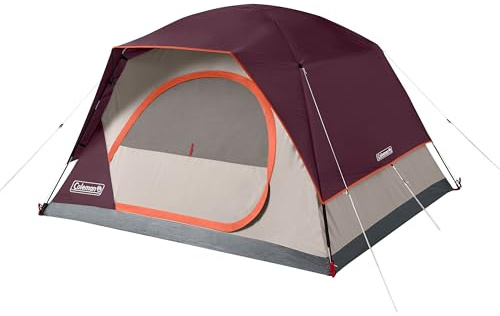 Coleman Skydome Tent with 5 Minute Setup, 2/4/6/8-Person Weatherproof Tent with Rainfly & Carry Bag, 20% More Headroom Than Traditional Canopies