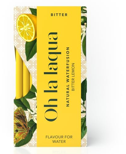 Bitter Lemon - Ohne Zucker & Süßstoff - Fertig in 3 Sekunden - Alkoholfreier Aperitif - Für 35l Wasser mit Geschmack - 70 Stickpacks - Infused Water