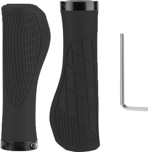 Fahrradgriffe, 1 Paar Fahrradgriffe Ergonomisch Lenkergriffe Fahrrad, Fahrradlenker Lenkergriff Rutschfester Lenkergriffe für 22mm Fahrrad, Mountainbike, Rennrad Lenker Griffe, Schnelle Montage
