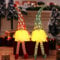 Herbst 2 Stück Weihnachten Deko Wichtel, 45cm Weihnachtswichtel Groß Gesichtslose Weihnachtszwerg mit LED Weihnachten Plüsch Wichtel Figuren Langbeinige Kantenhocker Wichtel für Weihnachtsdeko Innen