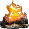 Vmxlso Calcifer Nachtlicht, Calcifer Lamp, Calcifer Desktop Ornamente, Niedliche Feurelfen Ornamente, Calcifer Nightlight, Flammen Umgebungslicht passend für Halloween