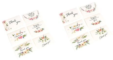 EXCEART 96 Stk Danke Gruß hochzeitskarte hochzeit karte geburtskarte hichzeitskarte thank you cards dankbarkeitskarten Grußkarte aus Papier danke dir Karte danke für die hochzeit