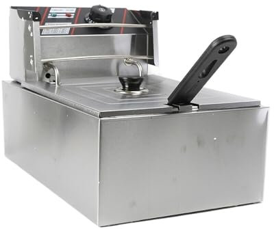 KUMIAN Deep Fat Fryer, 5.5 L Electric Fryer Deep Fry Thermostat Stainless Steel Fryer With Plastic Handles 2500 W Single Fryer,Easy Clean