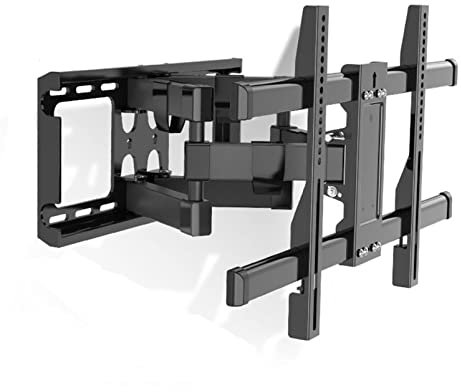 Soporte de TV Soporte de pared para TV - Soporte de TV giratorio articulado con inclinación de 6 brazos, para la mayoría de televisores LED/4K planos de 43 a 80 pulgadas, VESA máximo de 600 x 400