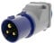Adaptateur Fiche Schuko Femelle 2P+T vers Prise CEE Mâle 230V 16A IP44 IEC-60309 Camping-car Caravane Roulotte de Chantier Remorque Vendeuse