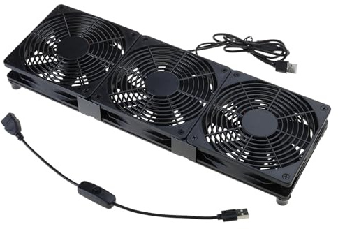 Efficient 120mm USB Fan With Stand For Cooling Routers Networks Servers Projects And Laptop Cooling Solution