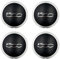 EIHI 4 Coprimozzi Per F-I-A-T 500, 500C, 500L E 500X (Anni 07-23), Coprimozzo Fiat 500, Copricerchi Fiat 500, Fiat 500 Accessori, Coprimozzi Per Fiat 500 (Nero, B)