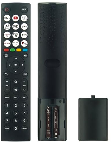 VINABTY Replacement Remote Control Fit For Hisense Full HD QLED Smart TV 32A4NTUK 40A5NQTUK 32A5NQTUK 40E4NTUK 32E4NTUK 40A4KTUK 32A4KTUK 32A5KQTUK 32E4KTUK 55E7KQTUK 58A6KTUK 65A6KTUK