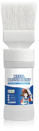 FONDUO Wandfarbe Zum Ausbessern Für Wand Metall Geländer Türen Fenster Möbel, 180ML Fassadenfarbe Schwarz mit Auftragsbürste, Schwarz Farbe Express Innenfarbe (B)