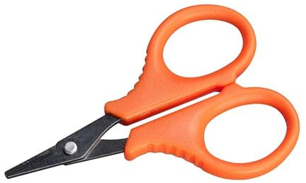 Fox Edges Titanium Braid Scissors | Titanium Coated Fishing Scissors | Stay Sharper for Longer | Serrated for the Clean Cutting of the Finest Braids and Hooklink Materials | Code CAC932
