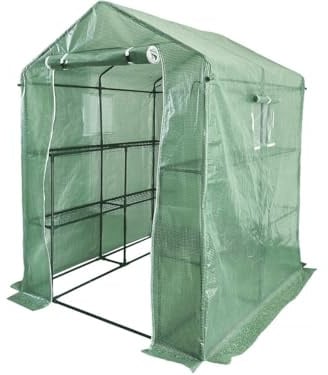 Serre tomates de Jardin avec étagères Lys - 2.04 m² - 130g - Vert