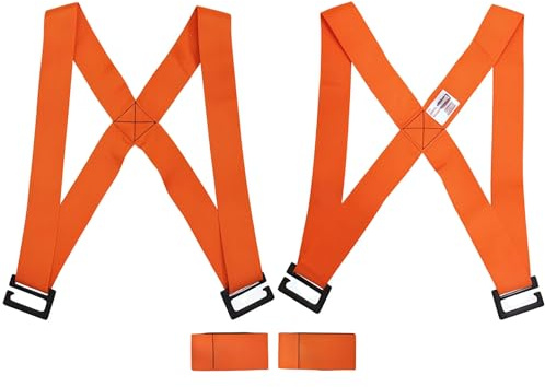 Zuuyye Tragegurte Umzug 2er Set Nylon Verstärkt Möbeltragegurte Waschmaschine Hebegurt Tragehilfe Shoulder Dolly Hebeband Tragegurt