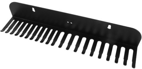 TOVINANNA Wall Mountable Cable Rack with 20 Slots for Microphone and Audio Cables Metal Cord Holder with Large Capacity and Space-saving Design for Studio and Desk Use