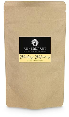 Ankerkraut Hamburger Hafencurry, Curry Gewürz ohne Salz, lecker würzen, einfach kochen, 150 g im aromadichten Beutel