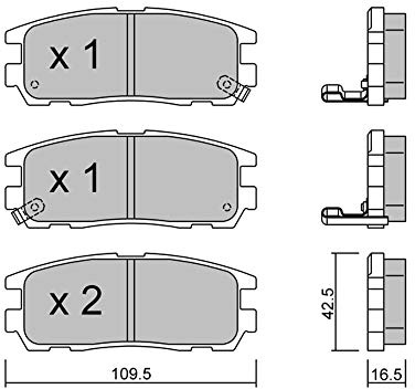 metelligroup 22-0358-0 - Bremsbeläge