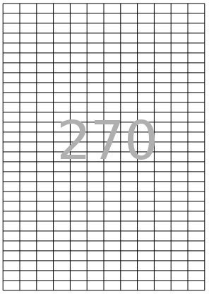 PeakPack 100x Bögen DIN A4 Etiketten selbstklebend weiß Größe 17,8 x 10 mm 270 pro Bogen