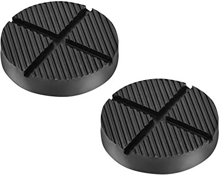 DEDC 2Pcs Wagenheber Gummiauflage mit Nut und Profil Schwarz Unterstellbock Gummiblock Für Wagenheber und Hebebühnen