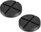 DEDC 2 pz Tampone in Gomma Cric Sollevatore Auto Ponte con Scanalatura Evita Graffi Danni Dura Resistente Universale con Presa Laterale Jack Pad 12,5 cm Nero