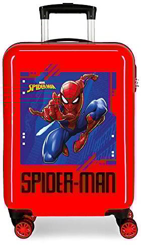Marvel Spiderman Street Kabinenkoffer Rot 37x55x20 cms Hartschalen ABS Kombinationsschloss 34L 2,6Kgs 4 Doppelräder Handgepäck