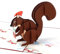 Liif 3D-Grußkarte mit Eichhörnchen-Motiv, Pop-Up-Weihnachtskarte für Kinder, Enkel, Enkelin, Jungen, Mädchen, niedlich, lustige Weihnachtskarte, Geschenk (Eichhörnchen)