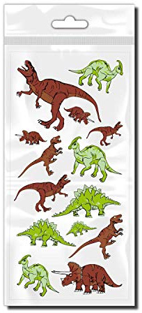 Dinosaurier Kindersticker steinzeitliche Dinosaurier als Kindersticker Set für Fahrrad ✓ wetterfeste Aufkleber ✓ | D00058