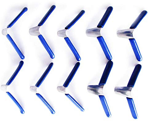 Sitrda Juego de Púas para Candado, Herramienta Profesional de Cerrajería (10 Piezas, Azul)