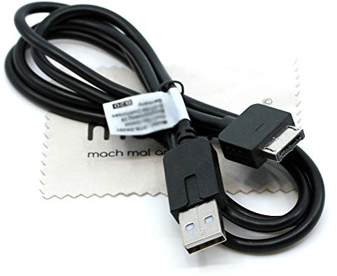 Ladekabel kompatibel für Sony PS Vita USB Ladegerät Lade Kabel OTB mit mungoo Displayputztuch