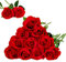 Floralsecret 12 Pezzi Fiori Artificiali Seta Rose Bouquet Fiori Finti a Casa, Matrimonio, Decorazioni per Feste(Rosso)