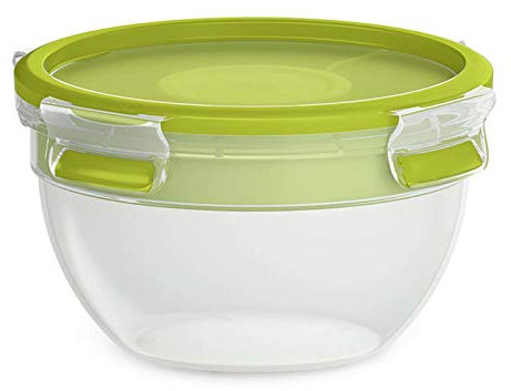 Salatbox mit Einsätzen clip go Grün EMSA