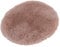 CB Home & Style Kunstfell Dekofell Teppich rosa grau Taupe Creme Sitzkissen Lammfellimitat Felloptik Verschiedene Größen (Taupe, 38 cm rund)