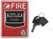 Feuermelder, manuelle Zugstation mit doppelter Aktion Brandmelder-Rufpunkt-Ton- und Lichtalarm mit Tastensperre für das Home Office Hotel Restaurant