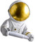EXCEART Toilettenpapierhalter Astronaut Figur Toilettenpapierrollenhalter Handtuchhalter Klopapierrollenhalter Papierhandtuchspender für WC Badezimmer Bad Deko