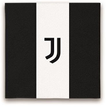 Conf. 20 Tovaglioli per feste a tema Juventus, 33 x 33 cm