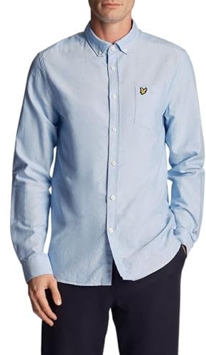 Lyle & Scott Mens Oxford Shirt Blue L