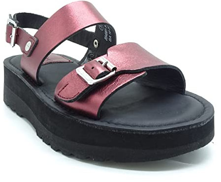 Kickers Highlight, Sandales Femme, Rouge, 38