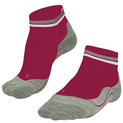 FALKE Damen Laufsocken RU4 Endurance Short W Sso Baumwolle Funktionsmaterial antiblasen 1 Paar, Rot Rose 8564, 39-40