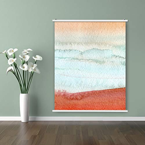 Posterleisten 85cm, Aluminium Posterschiene Posterhänger Elegant Posterrahmen Posterhalter Klemmschiene für Poster Plakate, DIY Poster Aufhänger für Drucken Kunstwerk