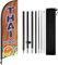 FSFLAG Swooper Flaggen- und Mast-Set, Thailändische Lebensmittelflaggen für Unternehmen, 2,5 m Federflagge für thailändische Lebensmittel, Werbung, Federbanner, Schilder mit Fahnenmast-Kit und