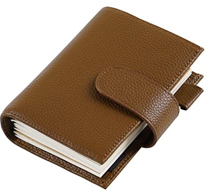 Moterm Companion Traveler's Notizbuch Cover - Verbessertes Design mit Rückentasche (Reisepass-Größe, Kiesel-chocolat)