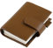 Moterm Companion Traveler's Notizbuch Cover - Verbessertes Design mit Rückentasche (Reisepass-Größe, Kiesel-chocolat)