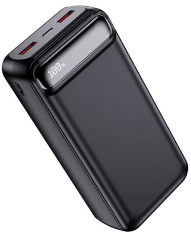 Power Bank Fast Charging 50000mah, Phone Charger USB C PowerBank 3 Outputs 2 Inputs LED Display, High Capacity Mobile Phone Portable Power Banks for iPhone Samsung iPad Travel Camping