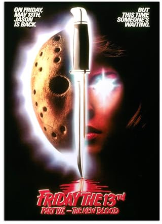 Displate Offiziell Warner Bros Horror MetallPoster Magnetische Befestigung Inklusive Lizenziert Bilder Hochwertiges Poster Posters The New Blood 45 cm x 32 cm