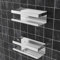 UUlioyer Estanteria Baño de Acero Inoxidable SUS304, 2 Piezas Estanteria Ducha sin Taladro, Organizador Ducha para Champú y Gel de Baño (Plata- 2 Piezas)