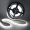 XUNATA Doppelseitig Beleuchten COB Neon LED Streifen, 12V 320LEDs/m Superhell Hohe Dichte IP65 Wasserdicht, Flex Diffusion COB LED Schlauch Lichtband Strip (Weiß, 5M)